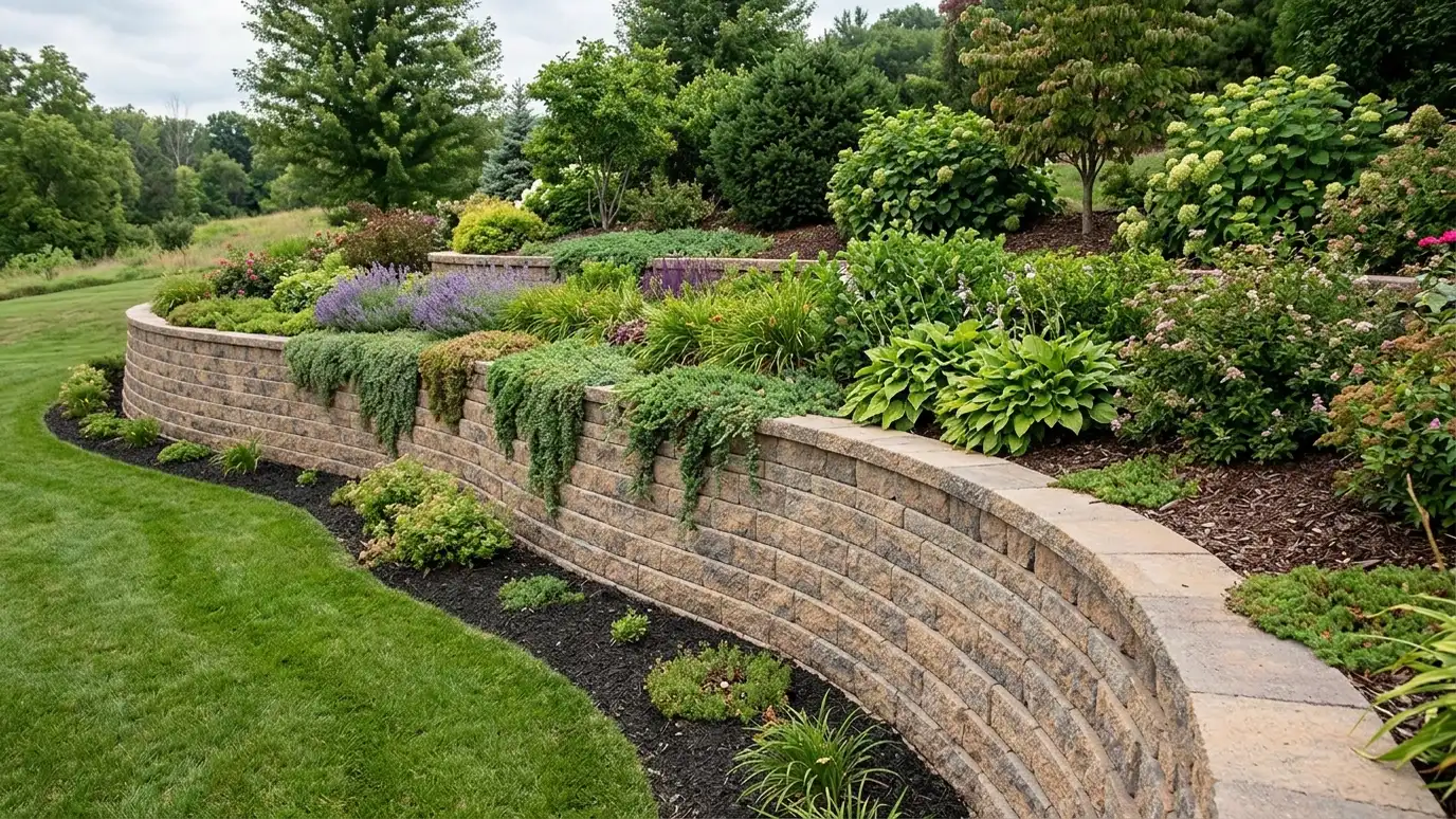 Curved and Decorative Retaining Walls in Nashville and Middle Tennessee