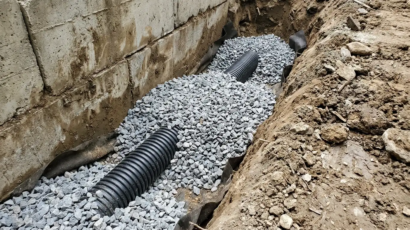 Drainage Repair Behind Walls in Nashville and Middle Tennessee