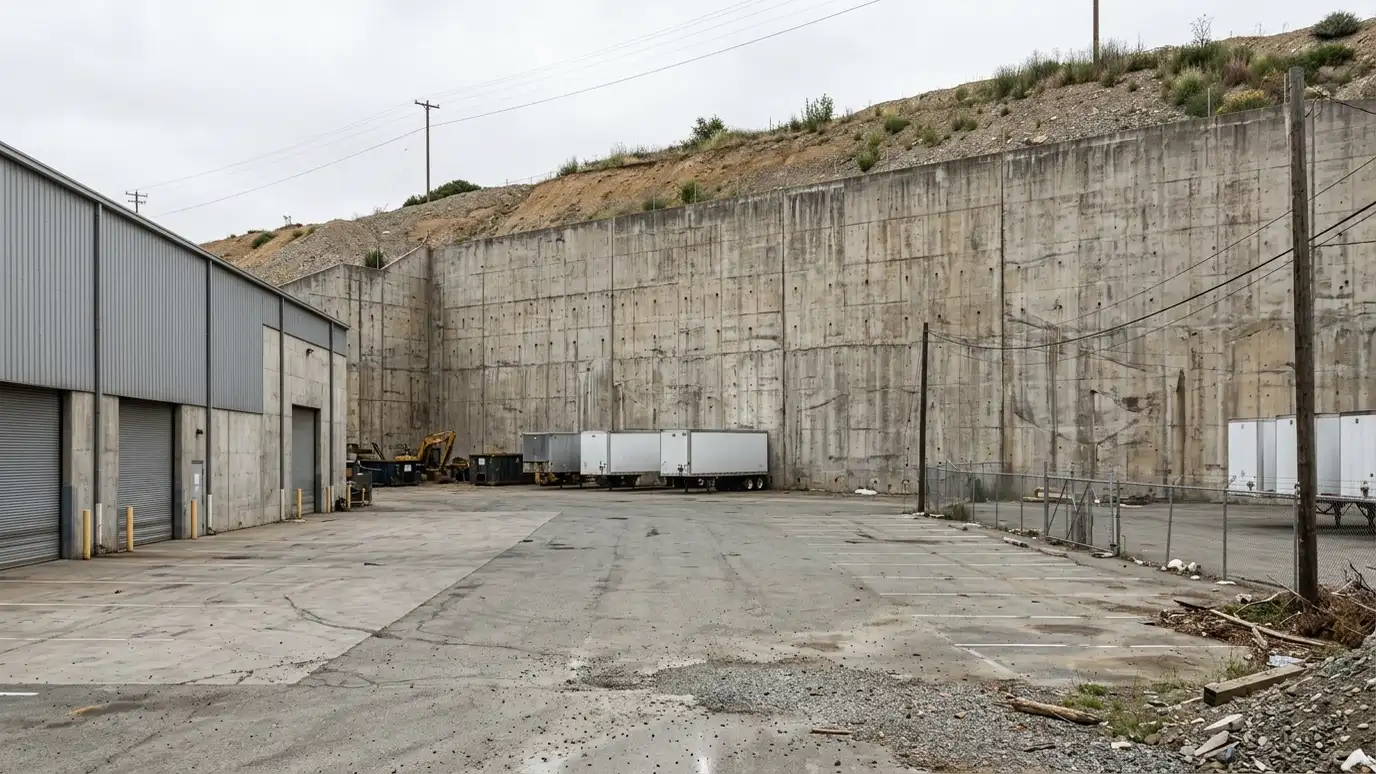 Industrial Retaining Walls in Nashville and Middle Tennessee