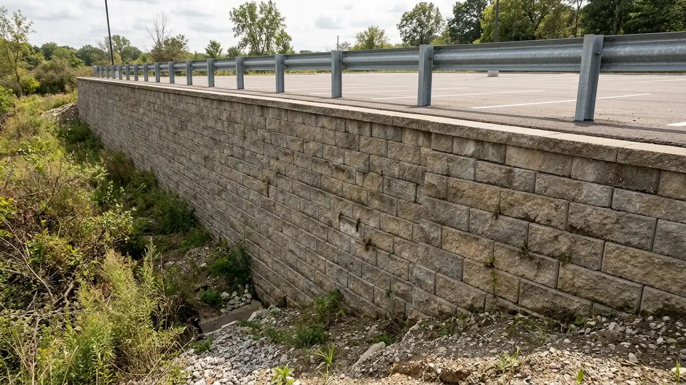 Parking Lot and Roadway Retaining Walls in Nashville and Middle Tennessee