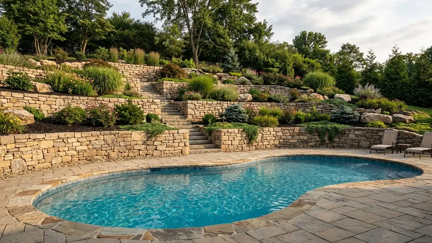 Pool Retaining Walls in Nashville and Middle Tennessee