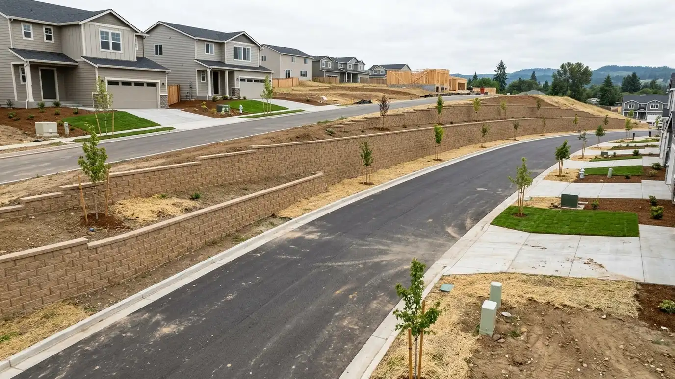 Subdivision and Developer Retaining Walls in Nashville and Middle Tennessee